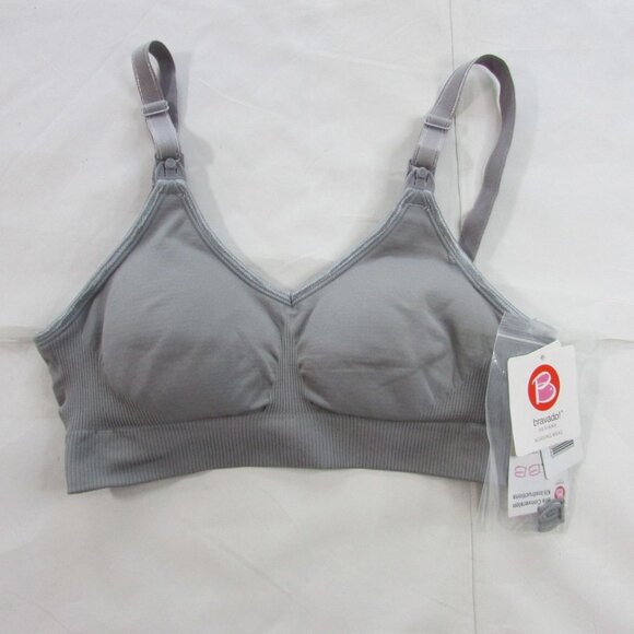 Bravado! Women's Small Seamless Nursing Bra Silver Belle 1401 - Picture 1 of 4